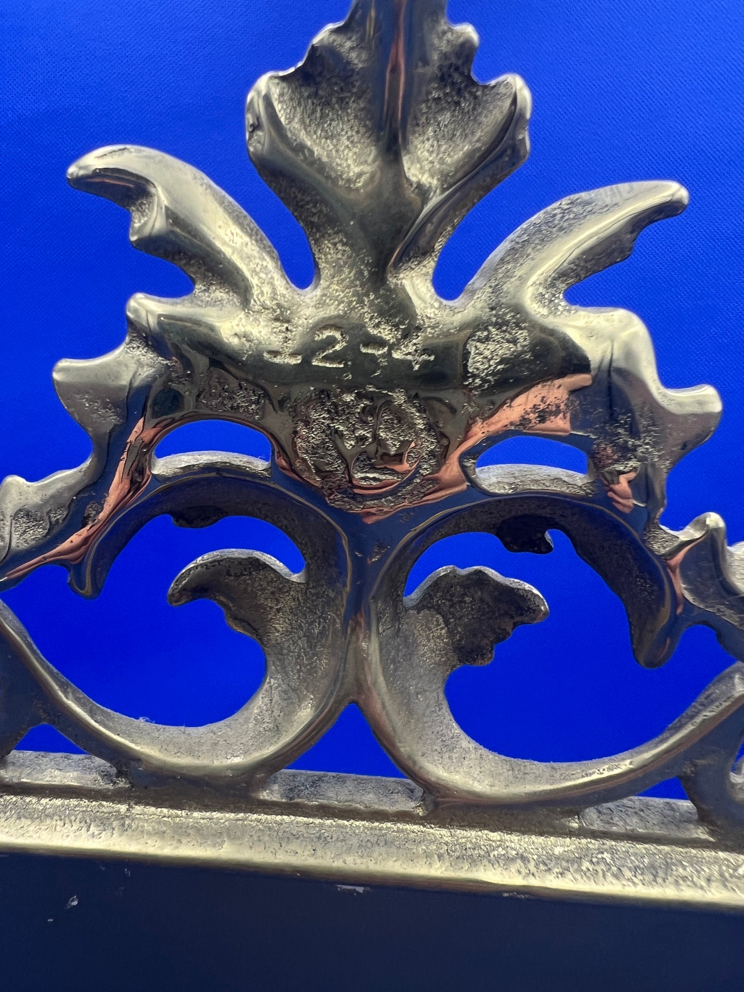 Vintage Ornate Solid Brass 5x7 Picture Frame
