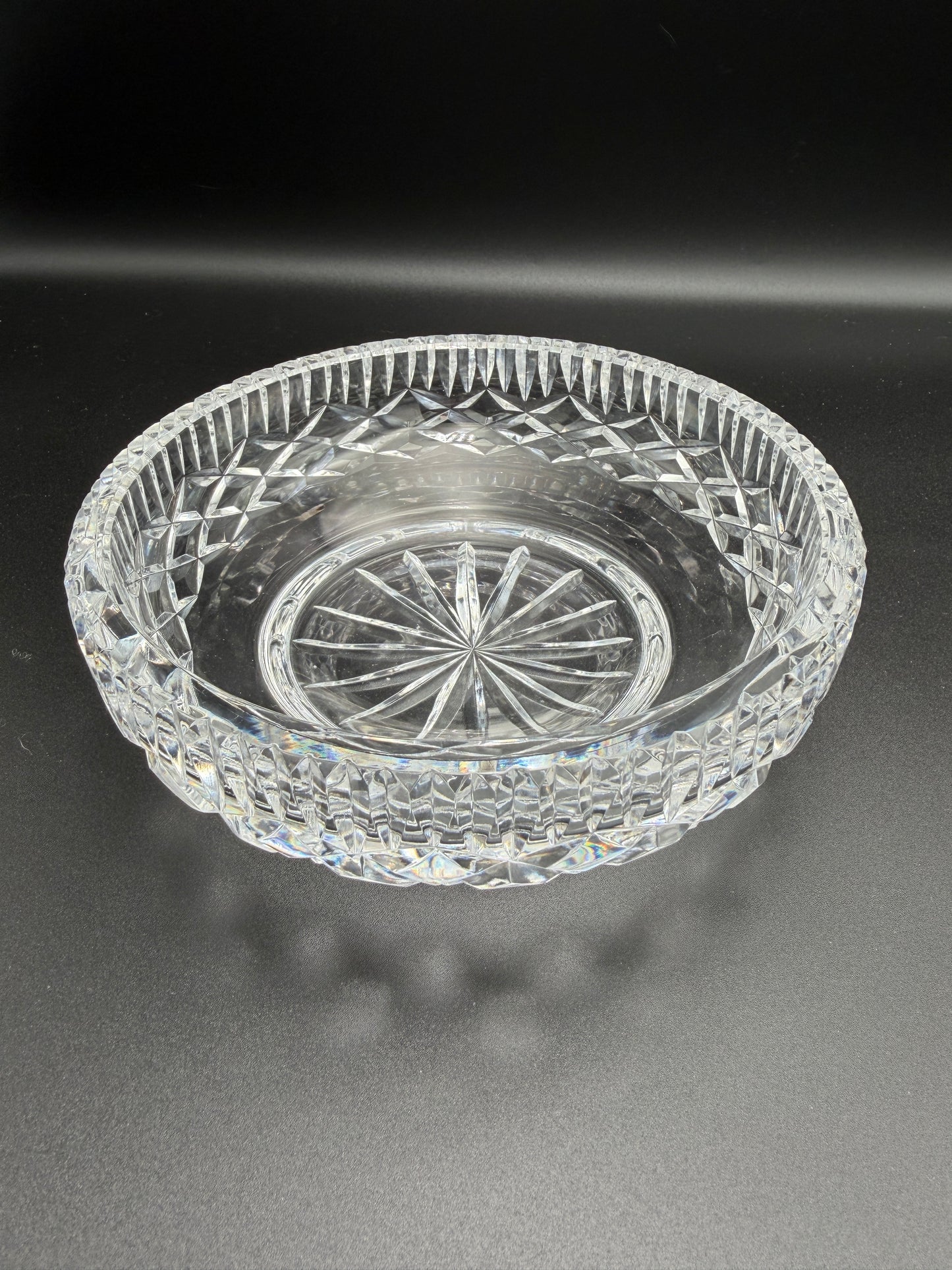 Vintage Irish Tyrone Signed Crystal Bowl