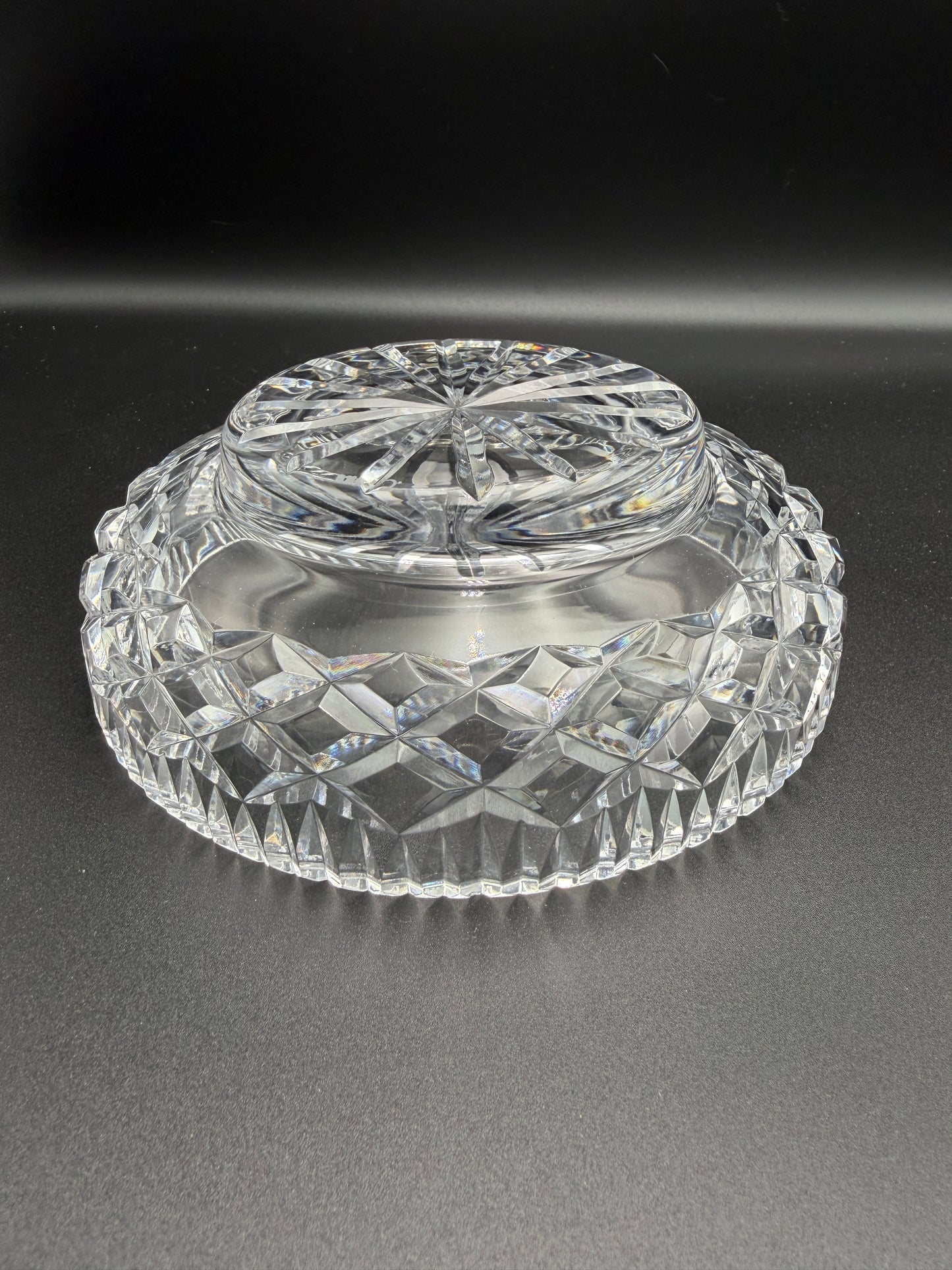 Vintage Irish Tyrone Signed Crystal Bowl